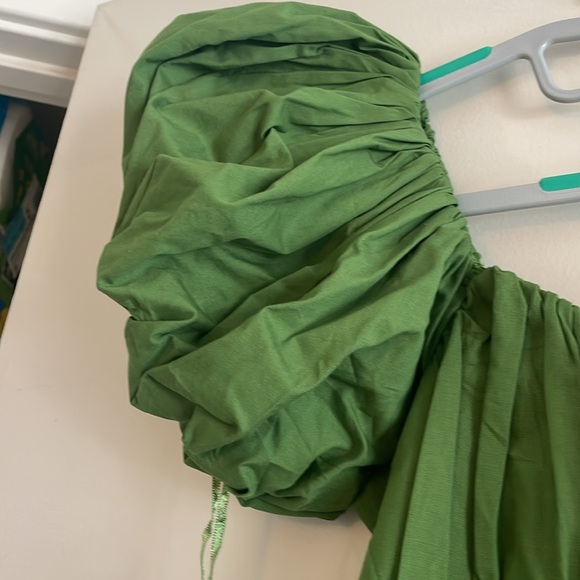 NWT Abercrombie Cotton Poplin Puff Sleeve Dress XS - Picture 3 of 9